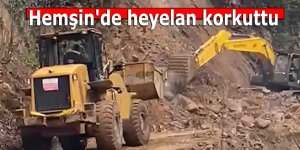 Hemşin'de faciadan dönüldü