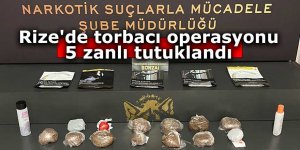 Rize'de torbası operasyonu: 5 tutuklama