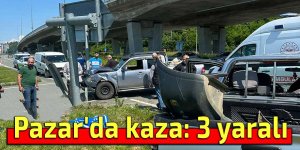 Pazar'da kaza: 3 yaralı