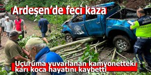 Ardeşen'de feci kaza: 2 ölü