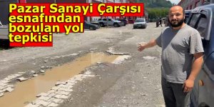 Pazar Sanayi Çarşısı esnafından yol tepkisi
