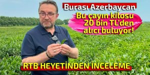 Rize'den Azarbeycan'a çay inceleme heyeti