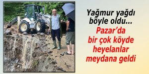 Şiddetli yağışlar heyelanlara neden oldu
