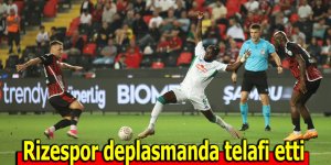 Rizespor deplasmanda telafi etti