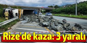 Rize'de kaza: 3 yaralı