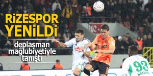 Rizespor deplasman mağlubiyetiyle de tanıştı