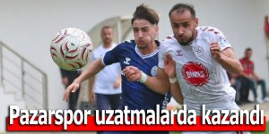 Pazarspor uzatmalarda kazandı