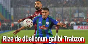 Rize'de düellonun galibi Trabzon