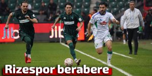 Rizespor Kocaeli deplasmanında beraberlikle yetindi