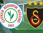 Rizespor'un GS ile 25. randevusu