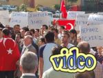 Pazar'da protesto gösterileri