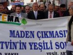 Artvin'de maden protestosu